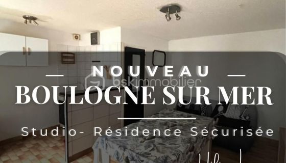 For rent: 2-room apartment (24 m²) by the sea in Boulogne-sur-Mer
