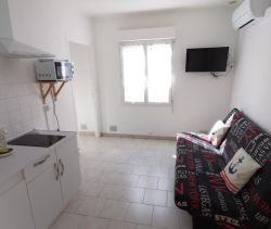 Se alquila apartamento de 1 dormitorio, 28 m², terraza, junto al mar, Valras Plage