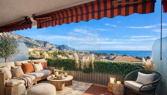 A louer APPARTEMENT T3 74 M2 TERRASSE VUE MER BEAULIEU SUR MER