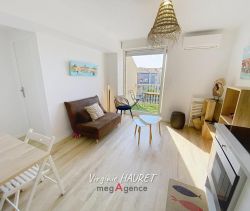 For rent: 1-bedroom apartment, 27 m², terrace, seaside, Gruissan