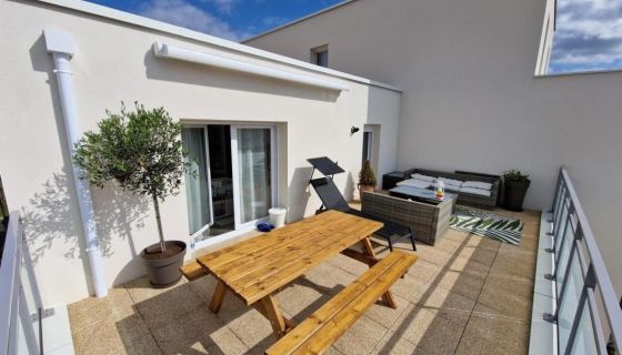 Luxury 3-bedroom apartment for rent, 86 m², with terrace, Les Sorinières