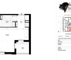 For rent: Brand new studio apartment, 27 m², with terrace by the sea, Ajaccio