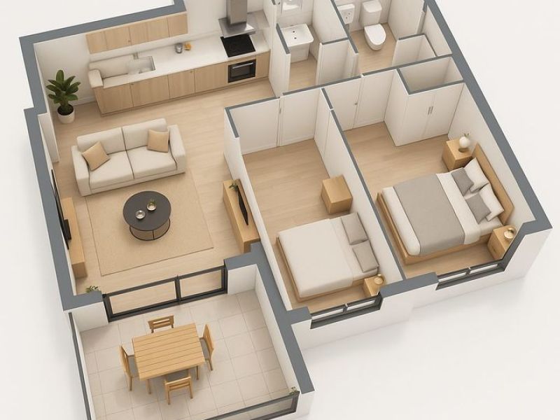 A louer APPARTEMENT T3 55 M2 BORD DE MER LA SEYNE SUR MER