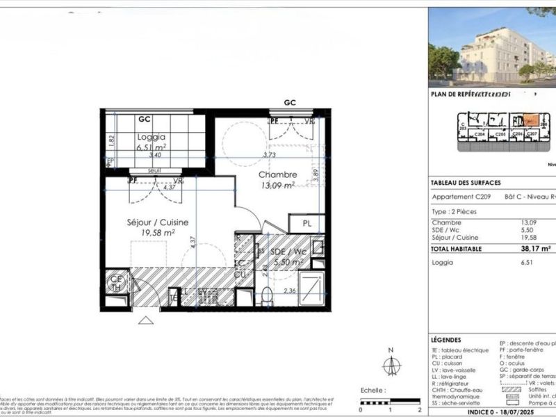 A louer APPARTEMENT T2 38 M2 BORD DE MER LA SEYNE SUR MER