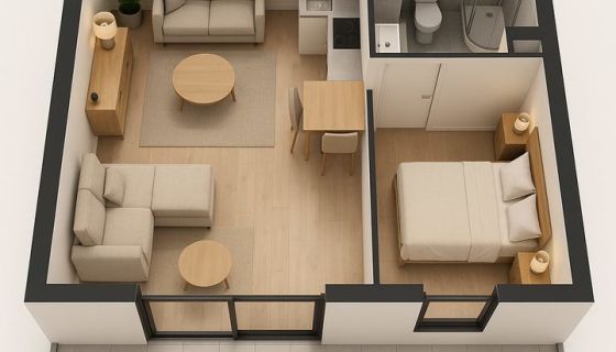 A louer APPARTEMENT T2 38 M2 BORD DE MER LA SEYNE SUR MER