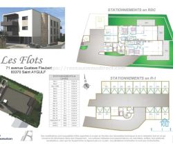 A louer APPARTEMENT DE PRESTIGE T3 72 M2 TERRASSE BORD DE MER SAINT AYGULF