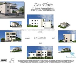 A louer APPARTEMENT DE PRESTIGE T3 72 M2 TERRASSE BORD DE MER SAINT AYGULF