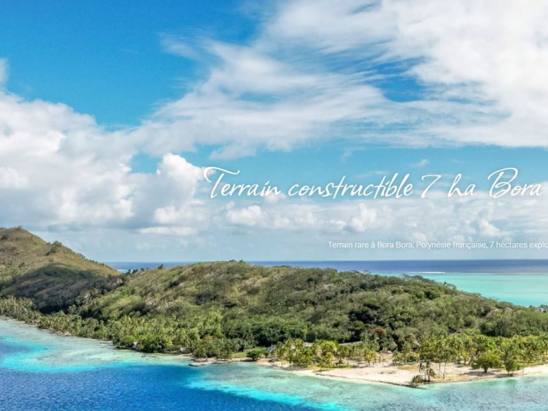 For sale: Magnificent, exceptional building plot in the heart of Bora Bora