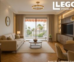 For rent: 2-bedroom apartment, 71 m², terrace, seaside, Saint-Laurent-du-Var