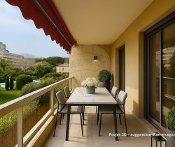 A louer APPARTEMENT DE PRESTIGE T2 50 M2 TERRASSE BORD DE MER NICE