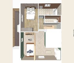 For rent: 2-bedroom duplex apartment, 70 m², terrace, seaside, Arvert