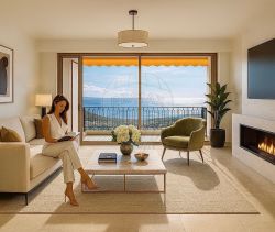 Luxury 1-bedroom apartment for rent, 61 m², with terrace by the sea in Nice.