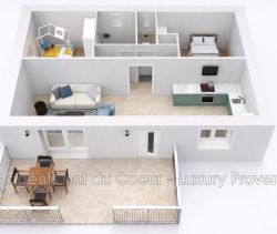 For rent: 2-bedroom apartment, 60 m², Gréasque