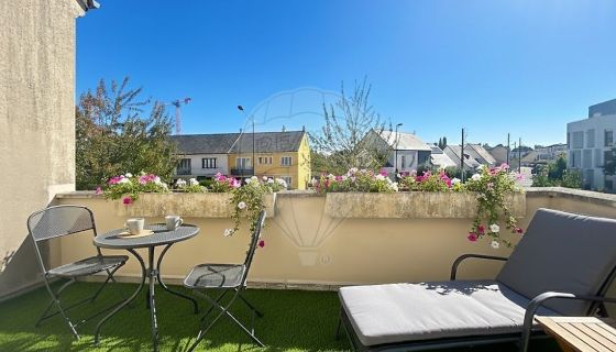 For rent: 2-room duplex apartment, 45 m², terrace, Nantes