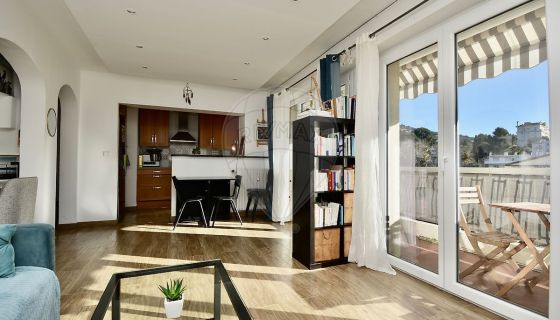 APARTAMENTO DE 2 HABITACIONES 49 M2 CON TERRAZA JUNTO AL MAR CANNES