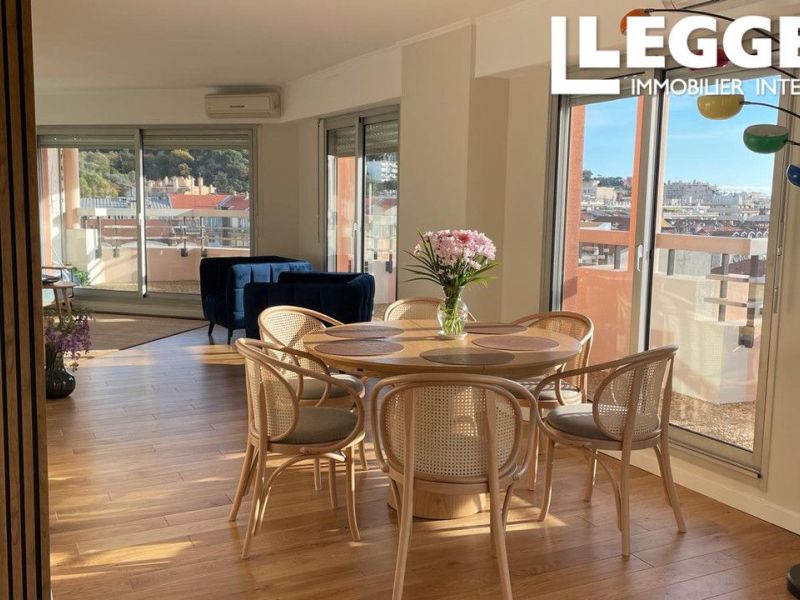 For rent: 5-room duplex apartment, 123 m², terrace, seafront, Nice