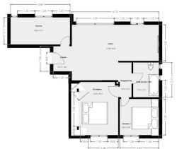 Se alquila apartamento de 2 habitaciones, 67 m², junto al mar, Fréjus