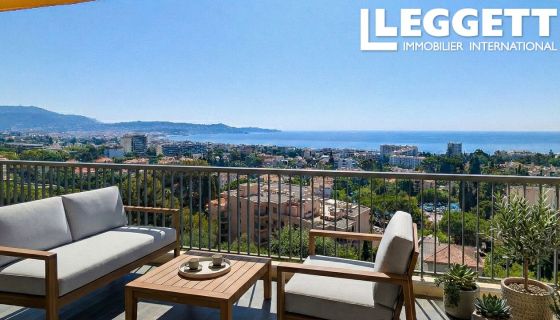 Luxury 1-bedroom apartment (60 sq m) with sea view for rent in Nice