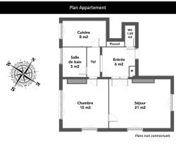 A louer APPARTEMENT T2 56 M2  CAEN