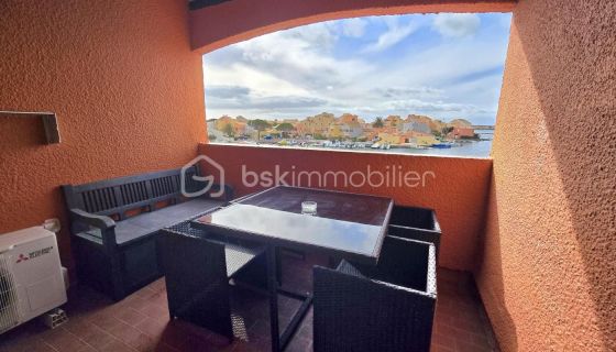 For rent: 1-bedroom apartment, 30 m², terrace, seaside, Le Barcarès