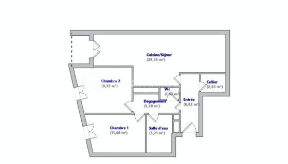 A louer APPARTEMENT T3 71 M2 TERRASSE  CASTELNAU LE LEZ