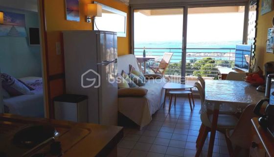 For rent: 1-bedroom apartment, 24 m², terrace, seaside, Sète
