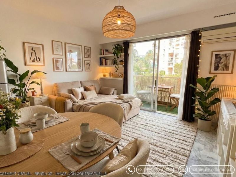 A louer STUDIO  23 M2 TERRASSE BORD DE MER NICE