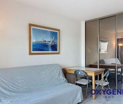 Studio apartment for rent, 22 m², terrace, beach within walking distance, Leucate