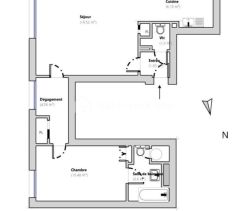 A louer APPARTEMENT T2 47 M2 BORD DE MER NICE