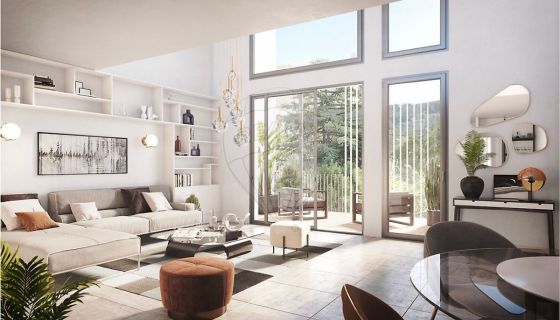 A louer APPARTEMENT DUPLEX NEUF T4 88 M2 TERRASSE BORD DE MER SAINT LAURENT DU VAR