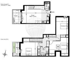 A louer APPARTEMENT DUPLEX NEUF T4 88 M2 TERRASSE BORD DE MER SAINT LAURENT DU VAR