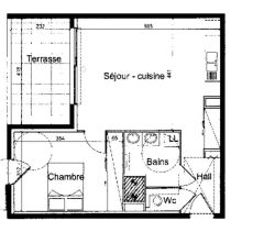 A louer APPARTEMENT T2 49 M2 TERRASSE BORD DE MER FREJUS