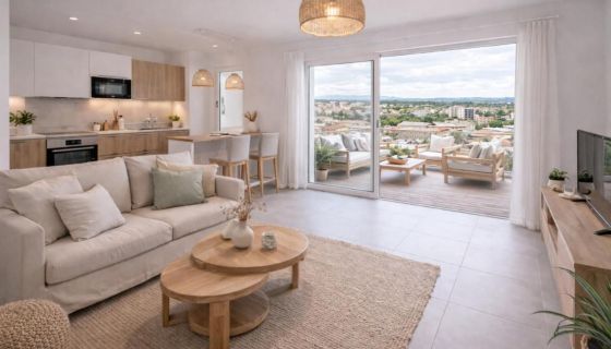 A louer APPARTEMENT T3 67 M2 TERRASSE BORD DE MER NARBONNE