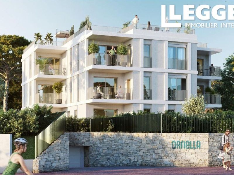 A louer APPARTEMENT DE PRESTIGE NEUF T3 68 M2 TERRASSE BORD DE MER ANTIBES