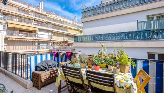 A louer APPARTEMENT T3 71 M2 TERRASSE BORD DE MER NICE