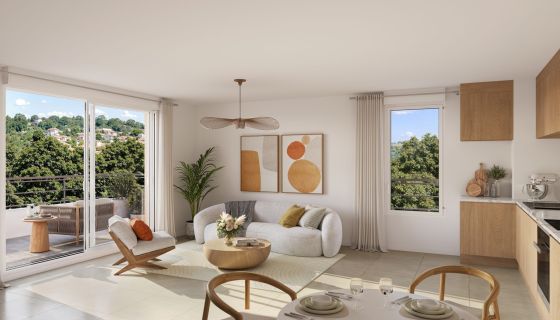 A louer APPARTEMENT T3 62 M2 TERRASSE BORD DE MER LA SEYNE SUR MER