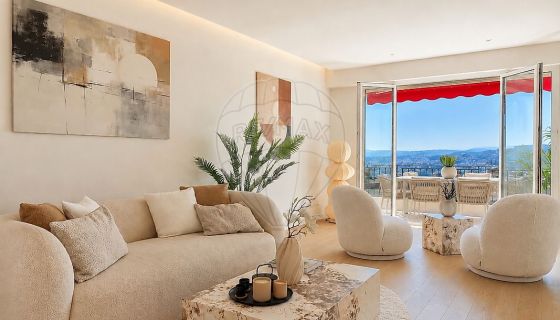 A louer APPARTEMENT DE PRESTIGE T3 90 M2 TERRASSE VUE MER NICE