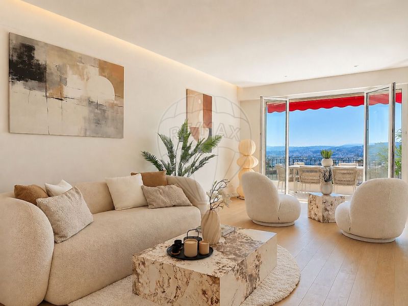 A louer APPARTEMENT DE PRESTIGE T3 90 M2 TERRASSE VUE MER NICE