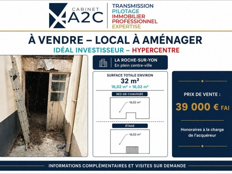 A louer STUDIO DUPLEX  32 M2  LA ROCHE SUR YON