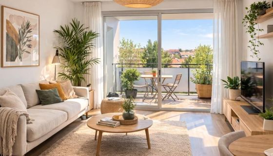 A louer APPARTEMENT NEUF T2 49 M2 TERRASSE BORD DE MER FRONTIGNAN